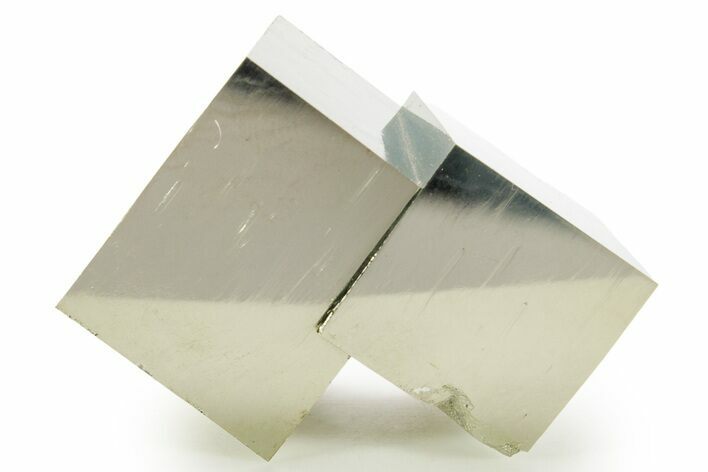 Shiny, Natural Pyrite Cube Cluster - Navajun, Spain #361938